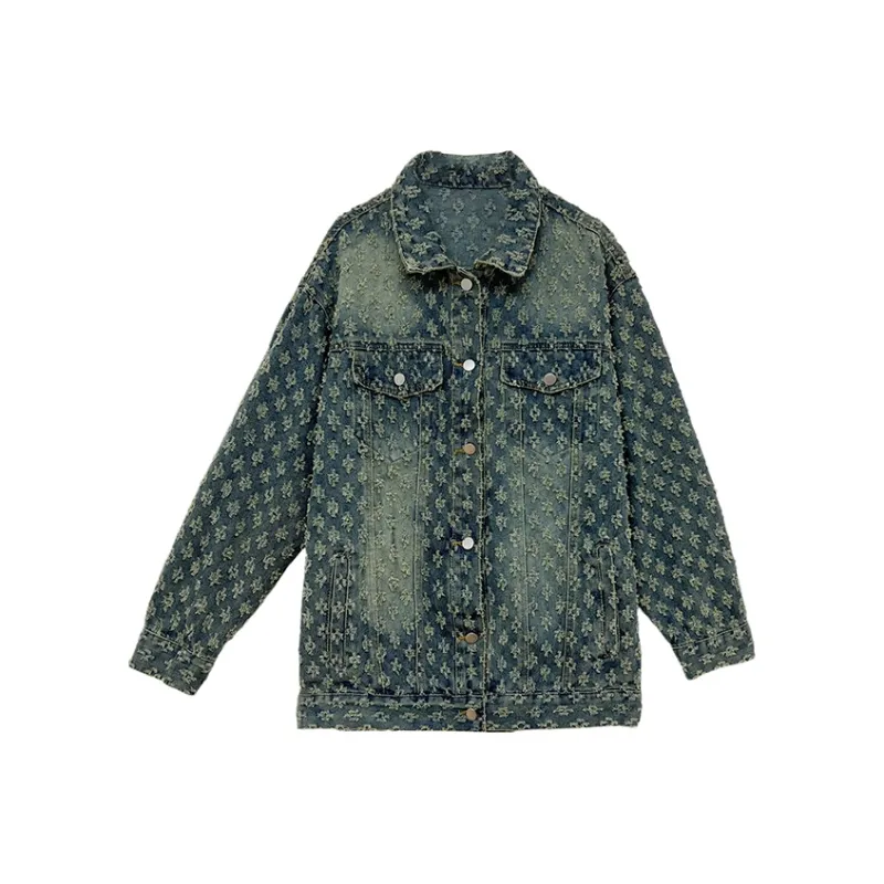 Icicofficial Denim Jacket Women's Blue Monogram-0