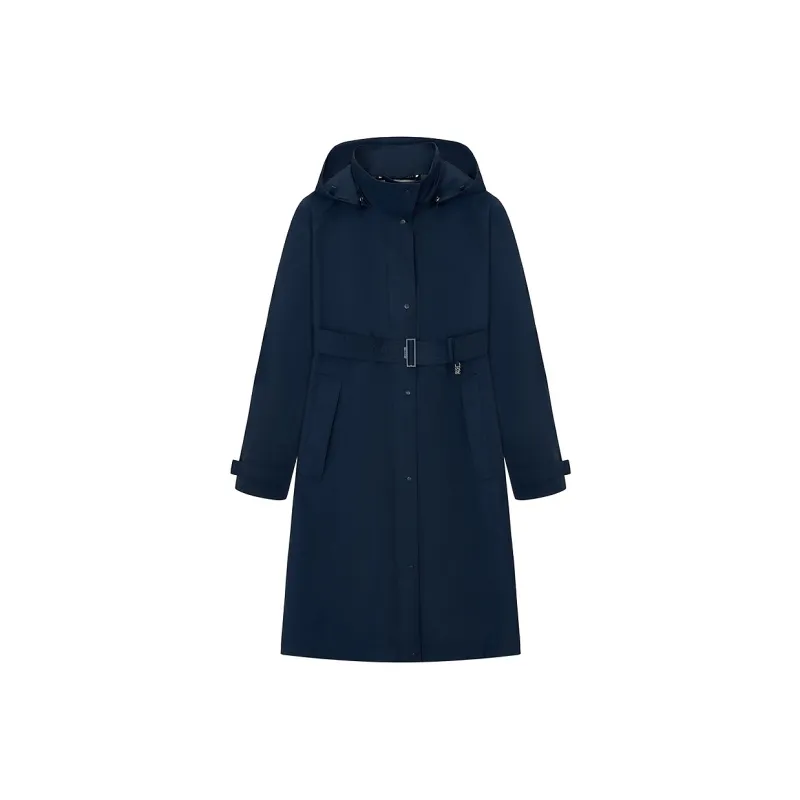Teenie Weenie Trench Coat Women's Navy Blue-0