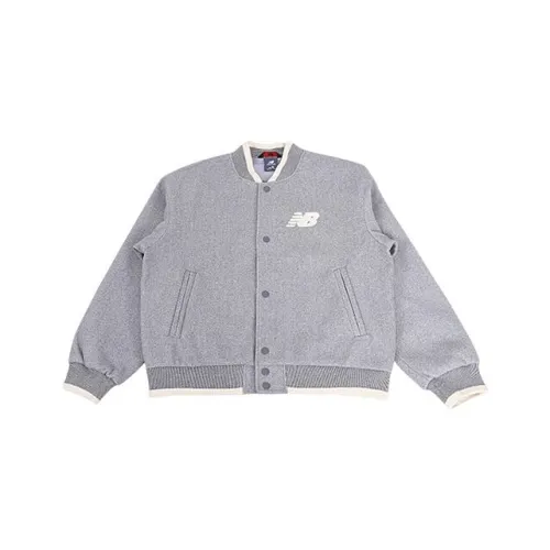 New Balance Sports And Leisure SS25 Baseball Jacket Women's Heather Gray
