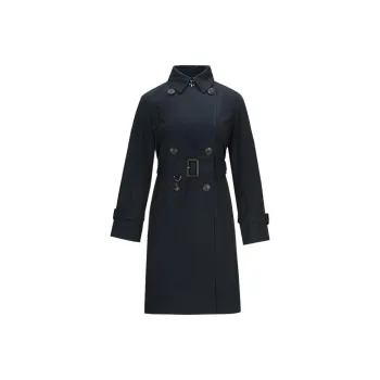 HAZZYS Trench Coat Women's Navy Blue
