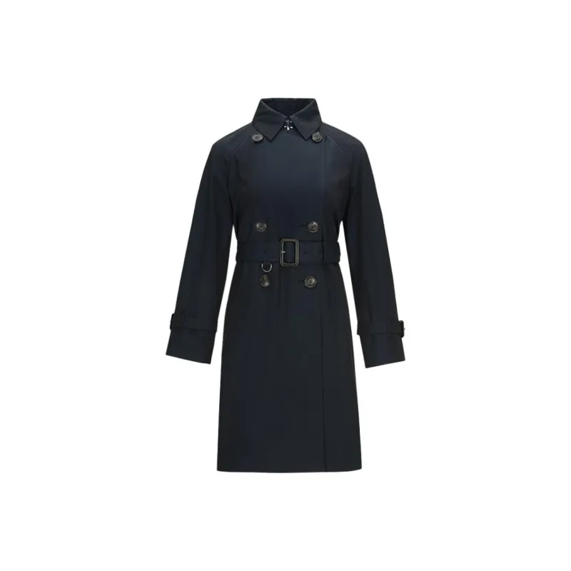 HAZZYS Trench Coat Women's Navy Blue-0