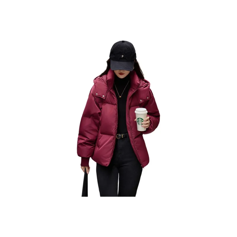 【dme】 Puffer Jacket Women's Maroon-0