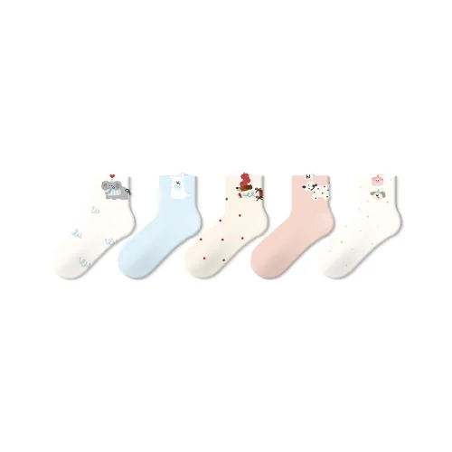 JKN Mid Calf Socks Women's 5 Pack
