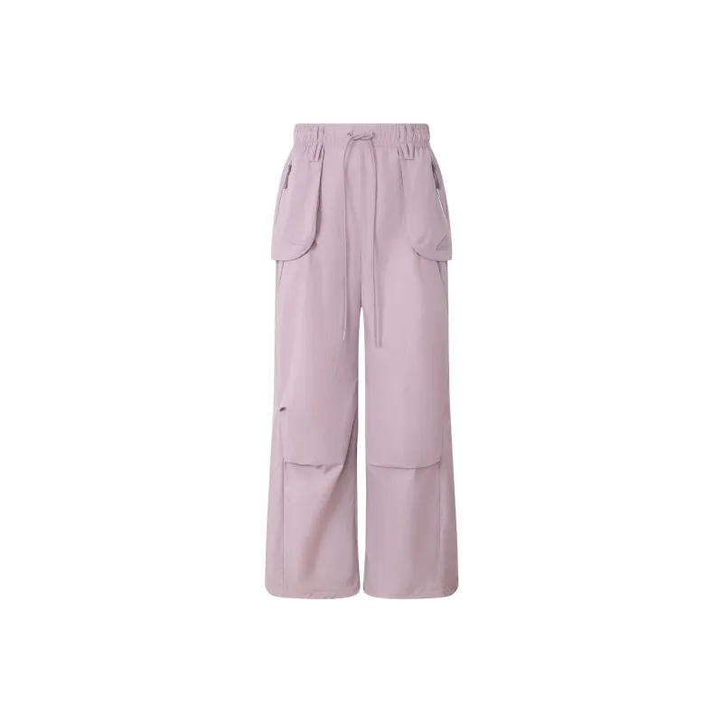 Adidas PARACHUTE TRACKSUIT BOTTOMS Casual Pants Women's Purple Pink-0