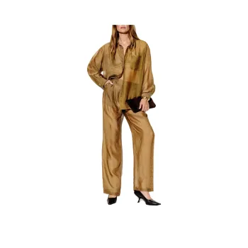 REFORMATION Alex Mid Rise Pant Casual Pants Women's Pure Brown