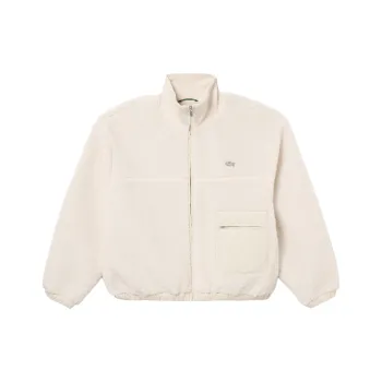 LACOSTE Velvet feel Coat Women's White