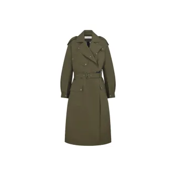 DIOR Trench Coats Women's Green