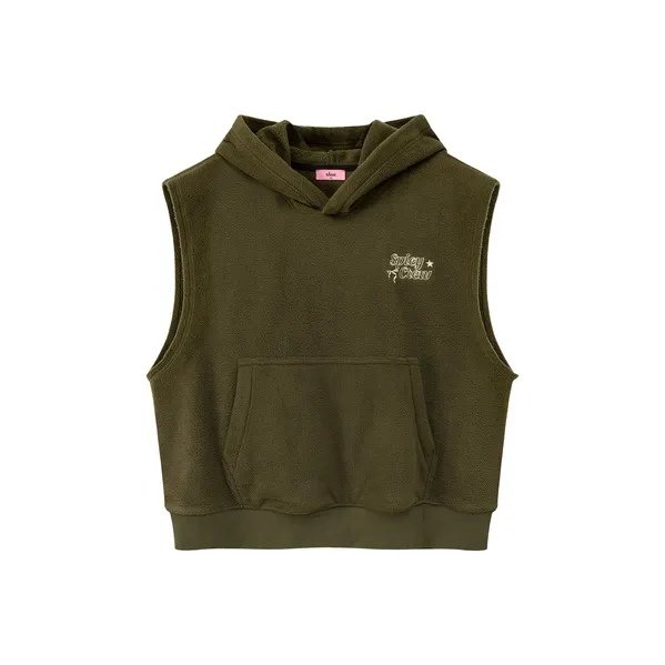 CHUU Vest Women's Mustard Green-0