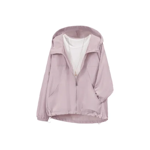 TOUCH Cropped Coat Women's Pink Purple