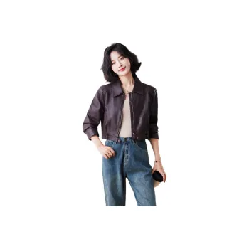 Yi Mengyuan Leather Jacket Women's