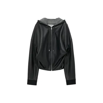 LOEWE Leather Jacket Women's Black