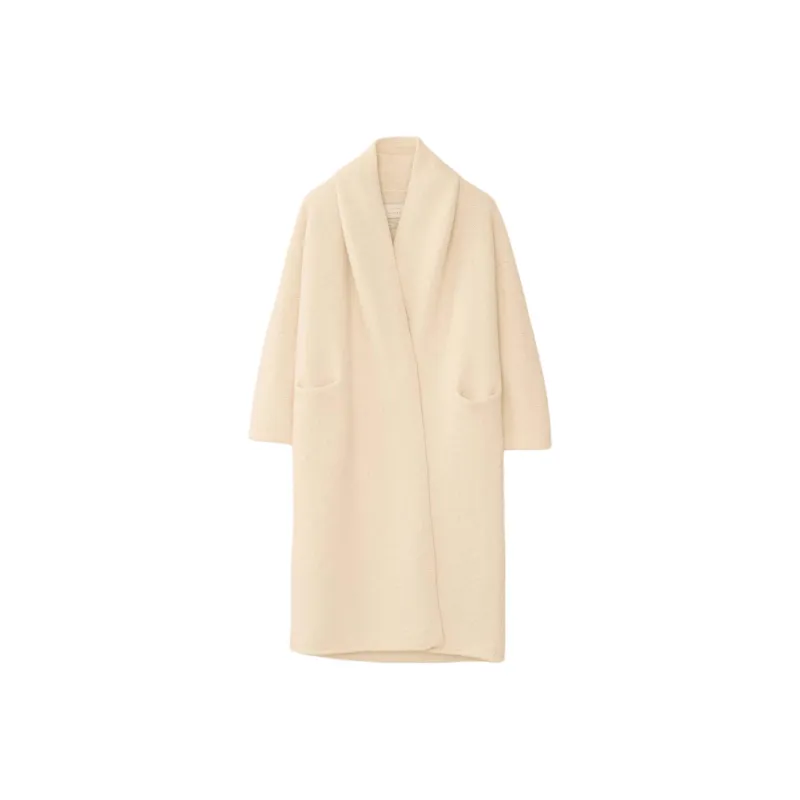 Lauren Manoogian LONG SHAWL CARDIGAN Coats Women's RAW WHITE/Original White-0