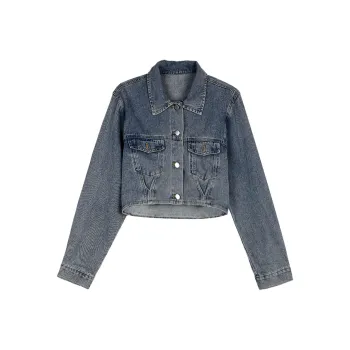 SONGBENSANGSANG Denim Jacket Women's Blue