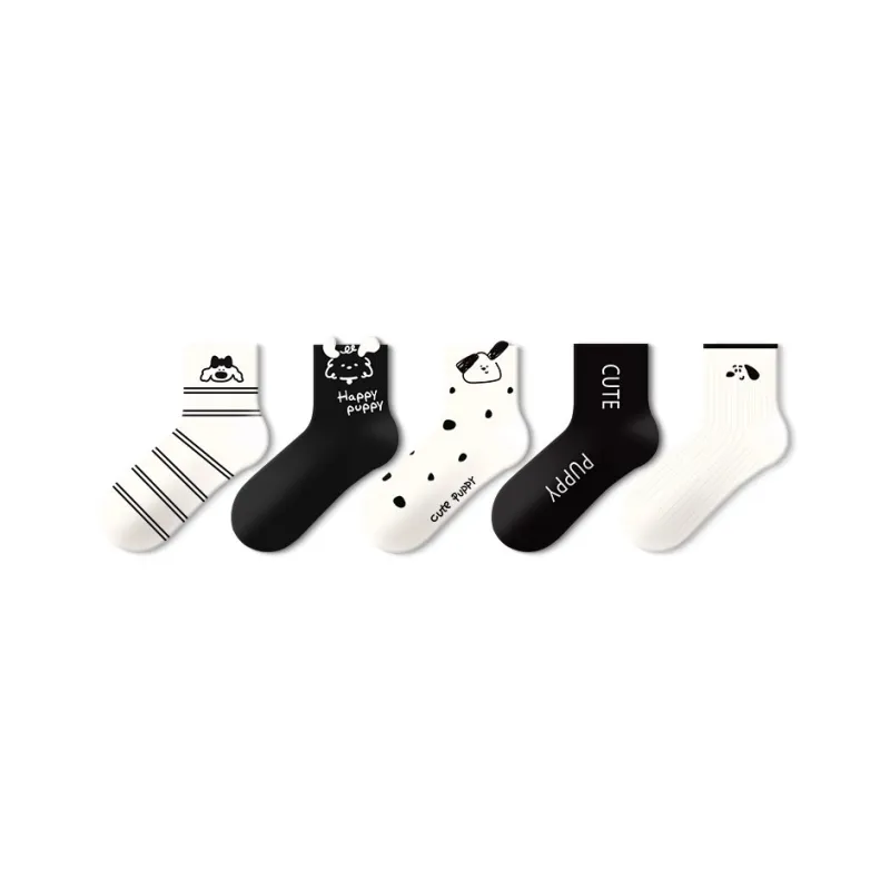 JKN Mid Calf Socks Women's 5 Pack-13