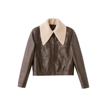 Yi Mengyuan Leather Jacket Women's