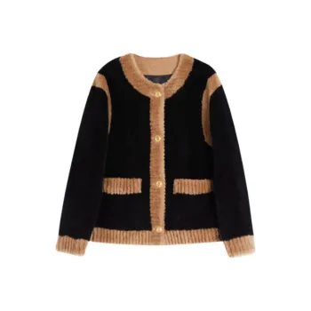 Emodues Velvet feel Coat Women's Black