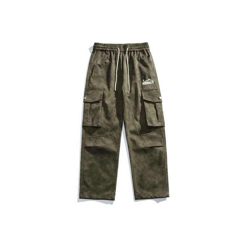 ROBINHOOD Casual Pants Unisex Khaki-12
