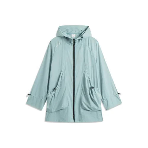 LiNing CF Tracing Sun Protection Clothing Women's Fish Eye Green