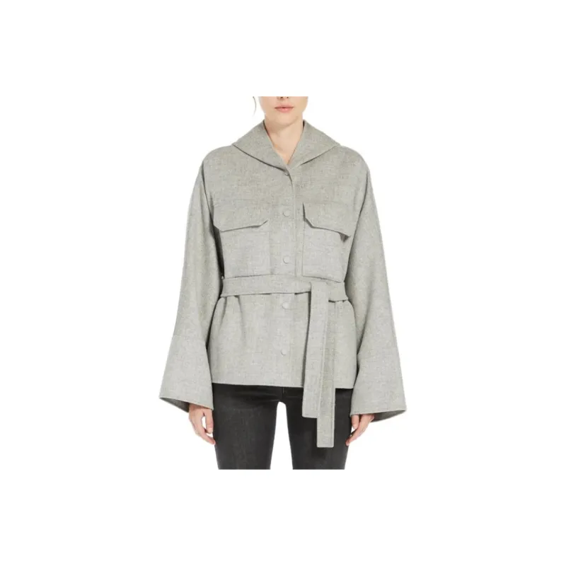 MaxMara SS25 Coat Women's Light Gray-0
