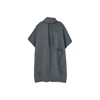 TOTEME Scarf Detailed Short Sleeved Cape