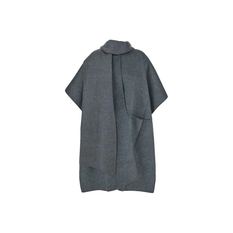 TOTEME Scarf Detailed Short Sleeved Cape-0