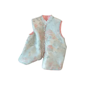 Cypress House Vest Women's Cyan & Pink