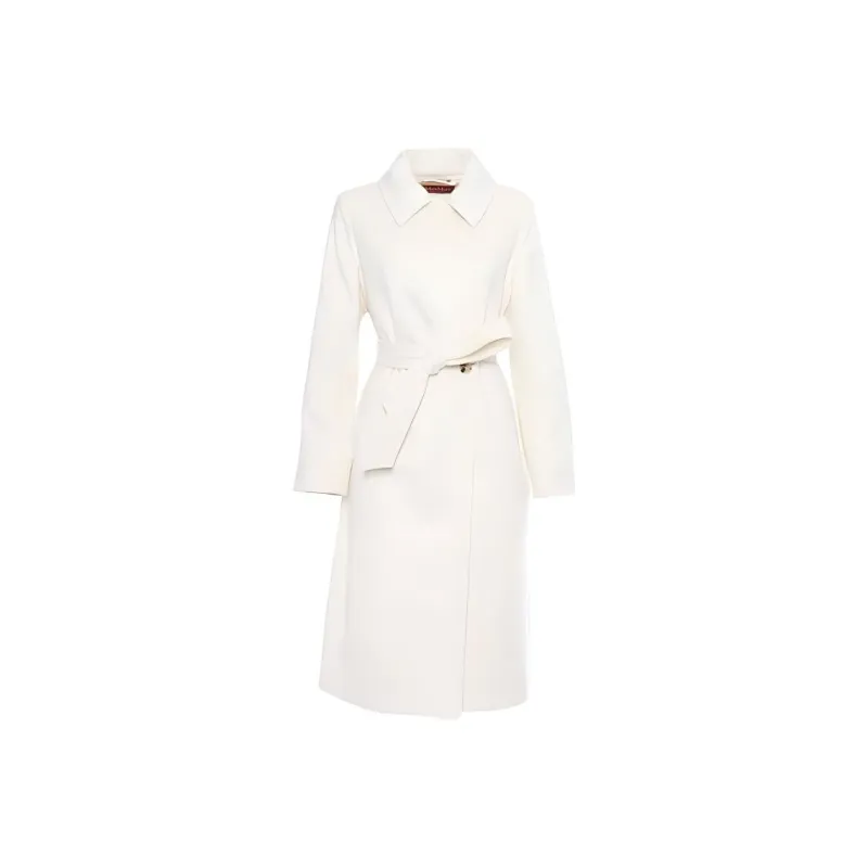 MaxMara Studio Belted Long Sleeved Coat-0
