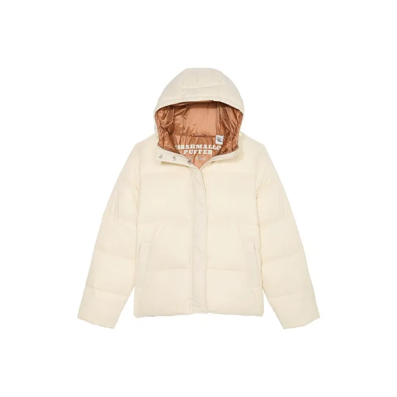 Victoria's Secret PINK Marshmallow Puffer Coat/White Shell Puffer Jacket Women's White Shells-0
