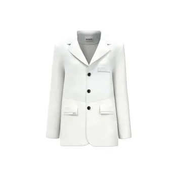 NAWS Coats Women's White Mother Of Pearl