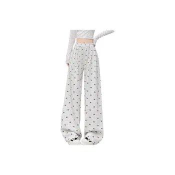 Ya Sheep People Casual Pants Women's White Gray
