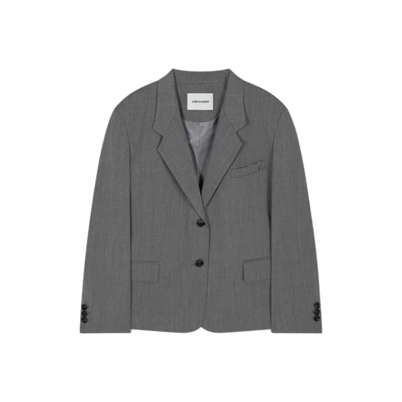 LOW CLASSIC Mélange effect Blazer-0