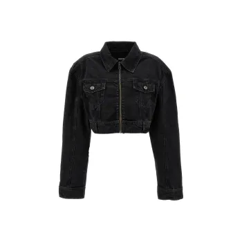 Rotate Denim Jacket Women's Black