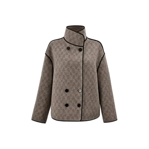 DIFFIE RIEGER Coats Women's Coffee