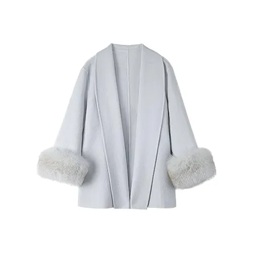 ACAINES Coats Women's Ice Blue