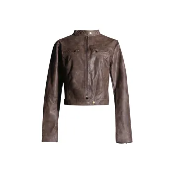 MJB Leather Jacket Women's Brown
