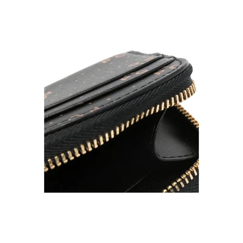 A.P.C Cotton With Polyurethane Wallet Women's Black-2