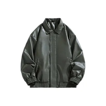 YINLEI Leather Jackets Unisex
