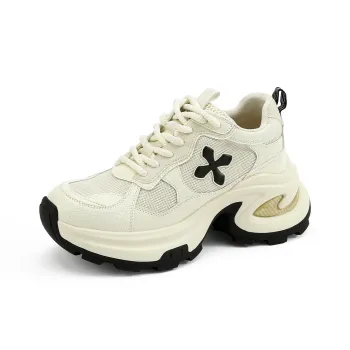 UBZ Low Top Chunky Sneakers Women's Ivory White
