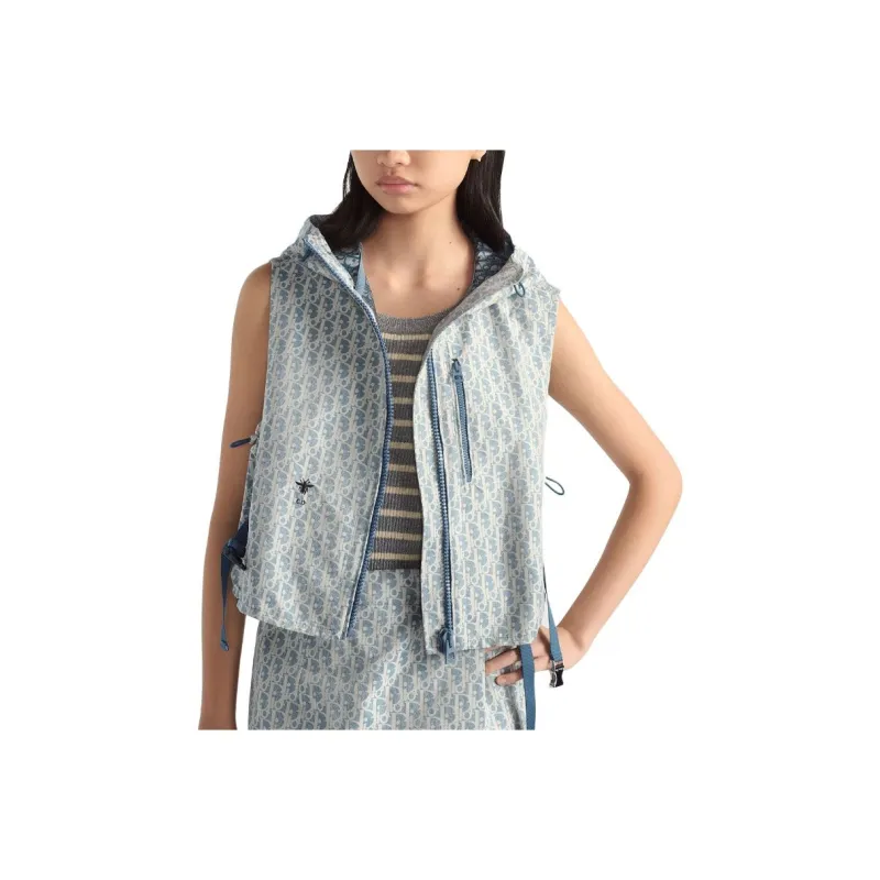 DIOR Dioriviera Vest Women's Blue White-0
