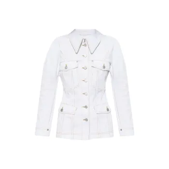 Givenchy Collared Button Up Denim Jacket