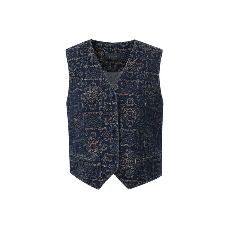 Firststation Vest Women's Navy Blue-0