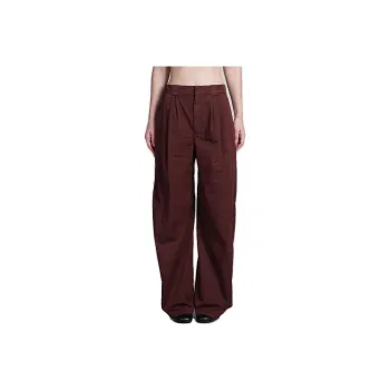 Lemaire Mid Rise Pleated Wide Leg Pants