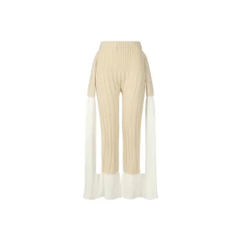 ISSEY MIYAKE Casual Pants Slim Fit Women's Beige