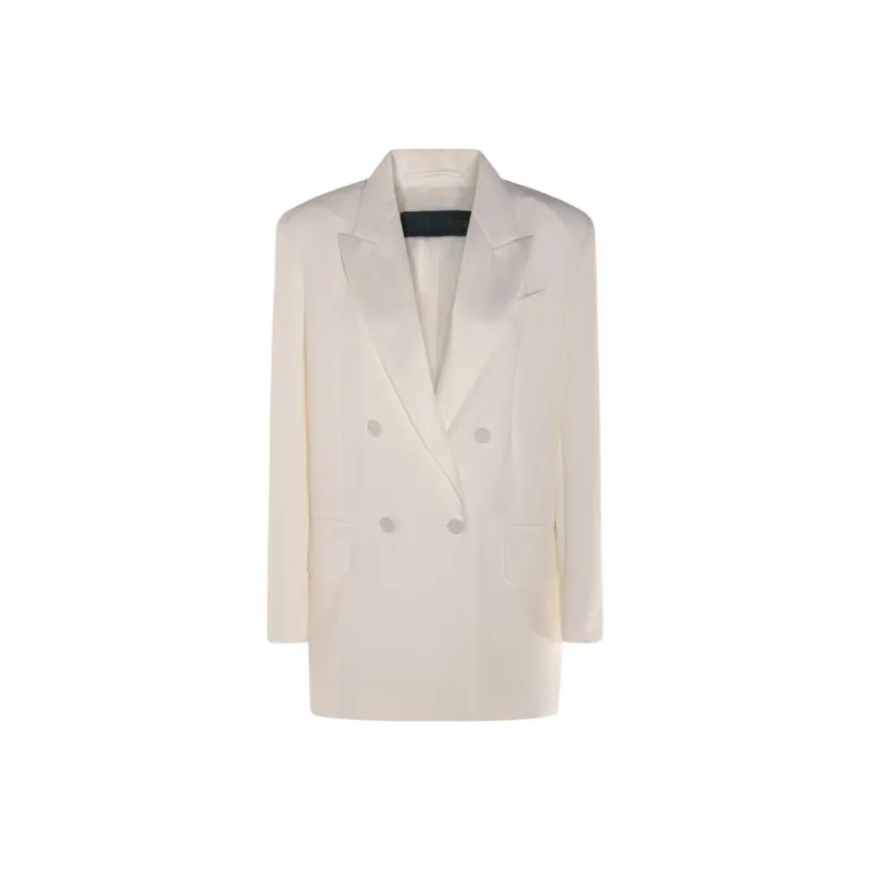 MaxMara Business Suit Coat Women's White-0