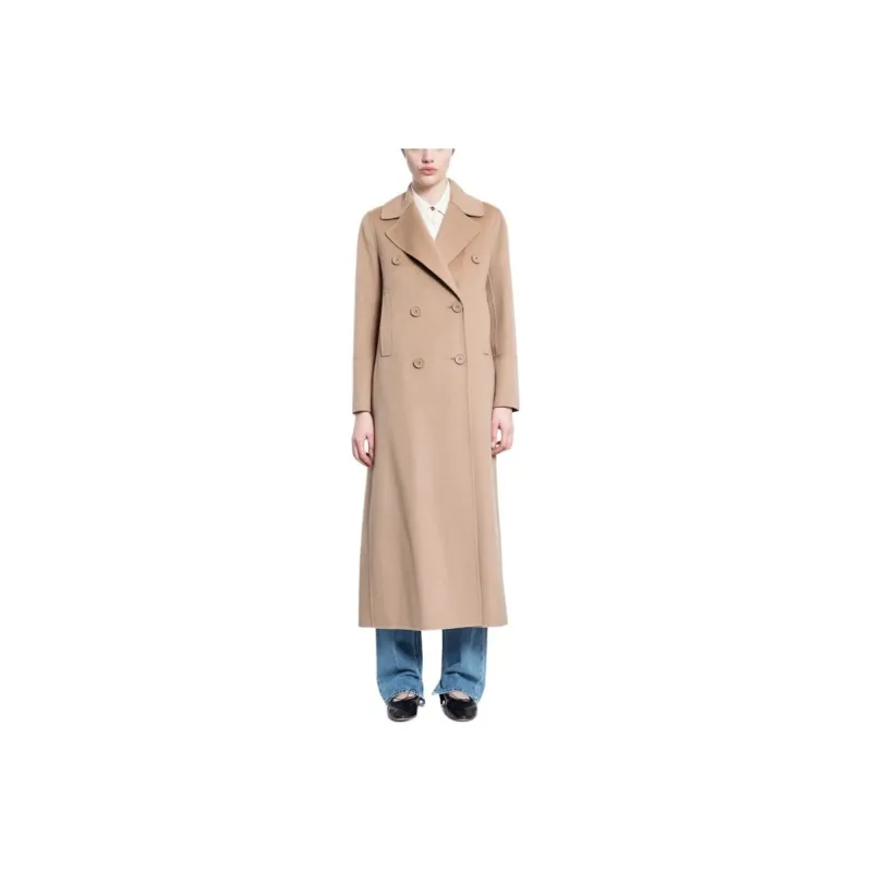 'S MAX MARA Custodi Double Breasted Long Sleeved Coat-0