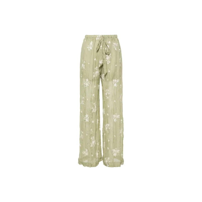 SABINA MUSAYEV SS24 Casual Pants Women's Olive Green-0