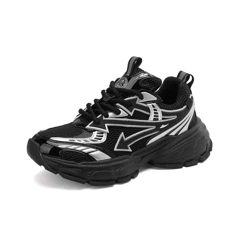 Kuding Abrasion Resistant Breathable Low Top Chunky Sneakers Men's-6