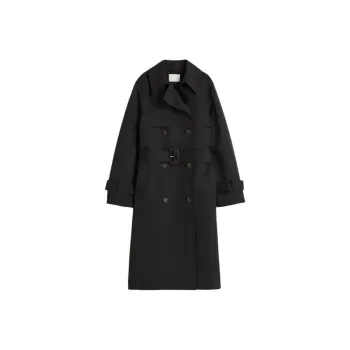 H&M Trench Coats Women's Black