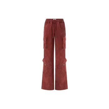 NAWS Casual Pants Women's Bordeaux Red