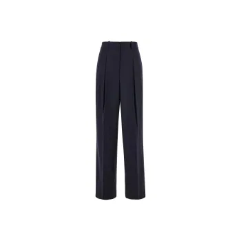 THEORY Dbl Pleat Straight-Leg Pants